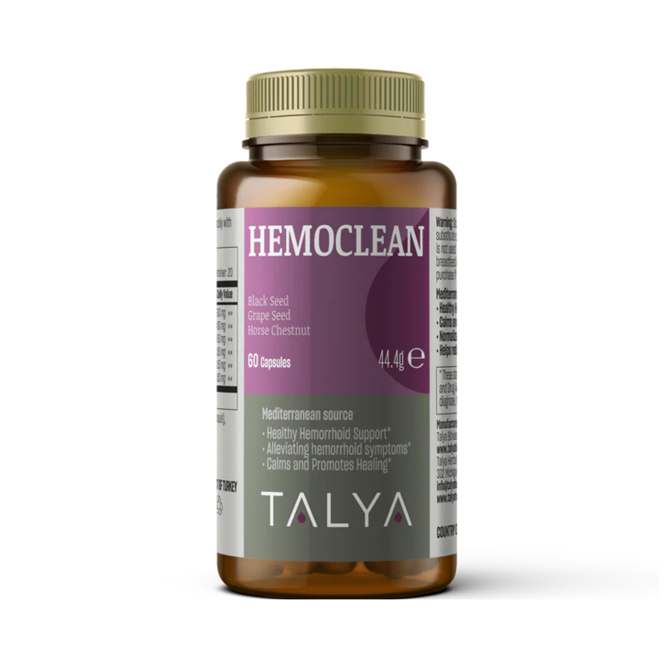 Talya, Hemoclean, 60 Capsules