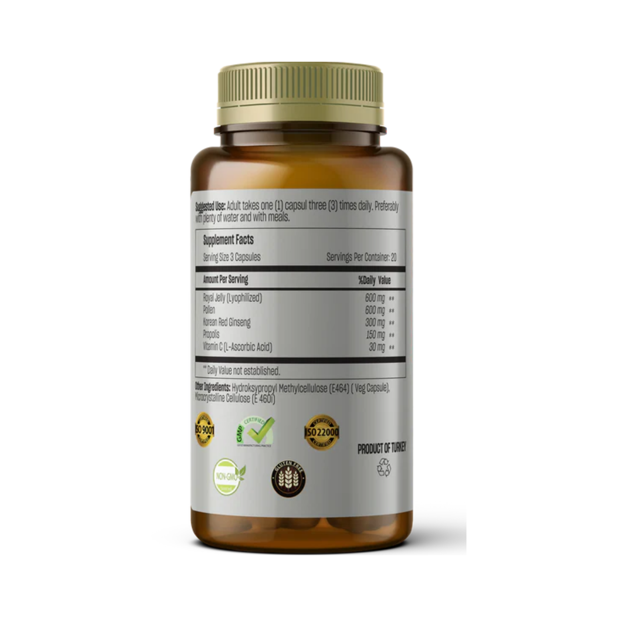 Talya, Vitamin 5, 60 Capsules