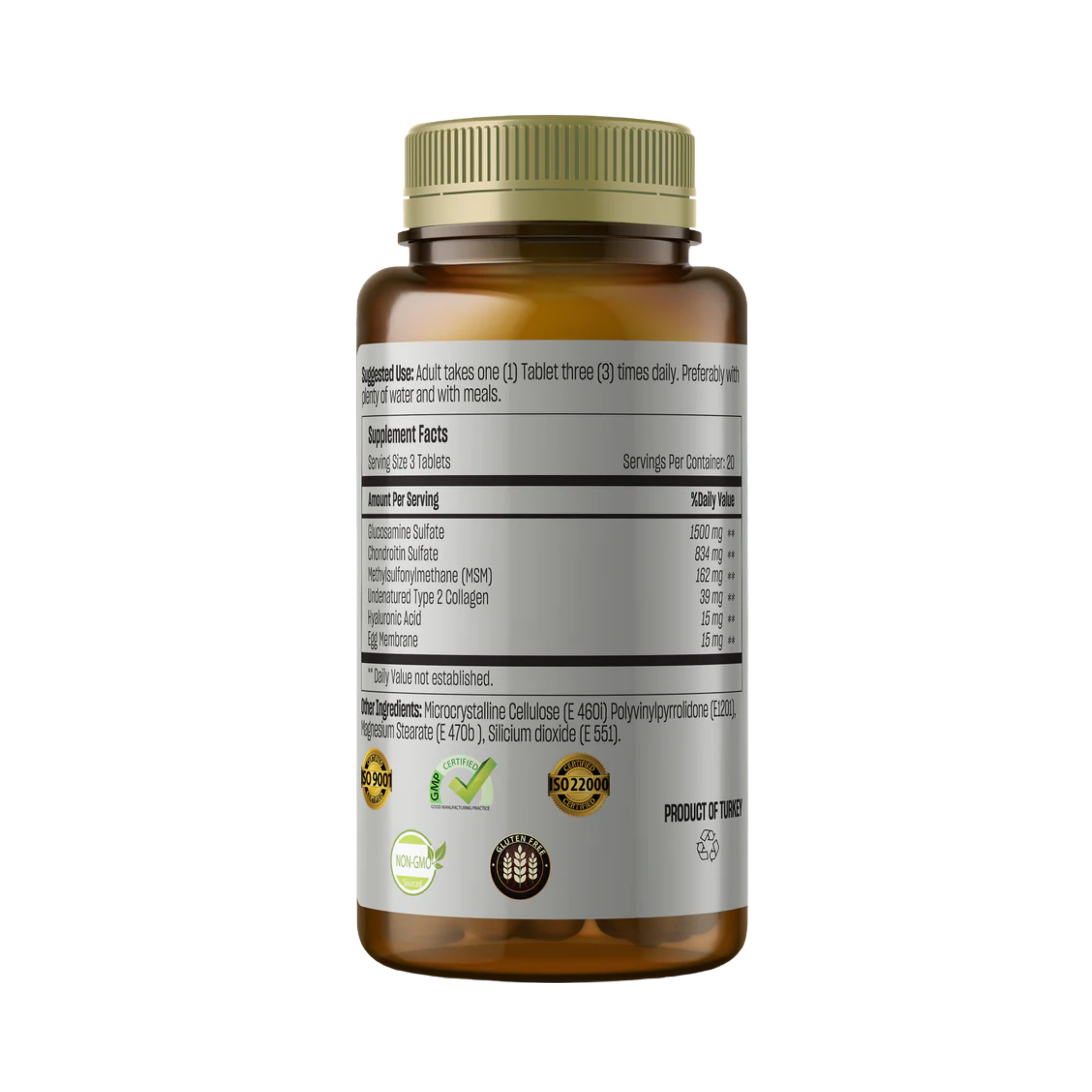 Talya, Glucosamine, 60 Tablets