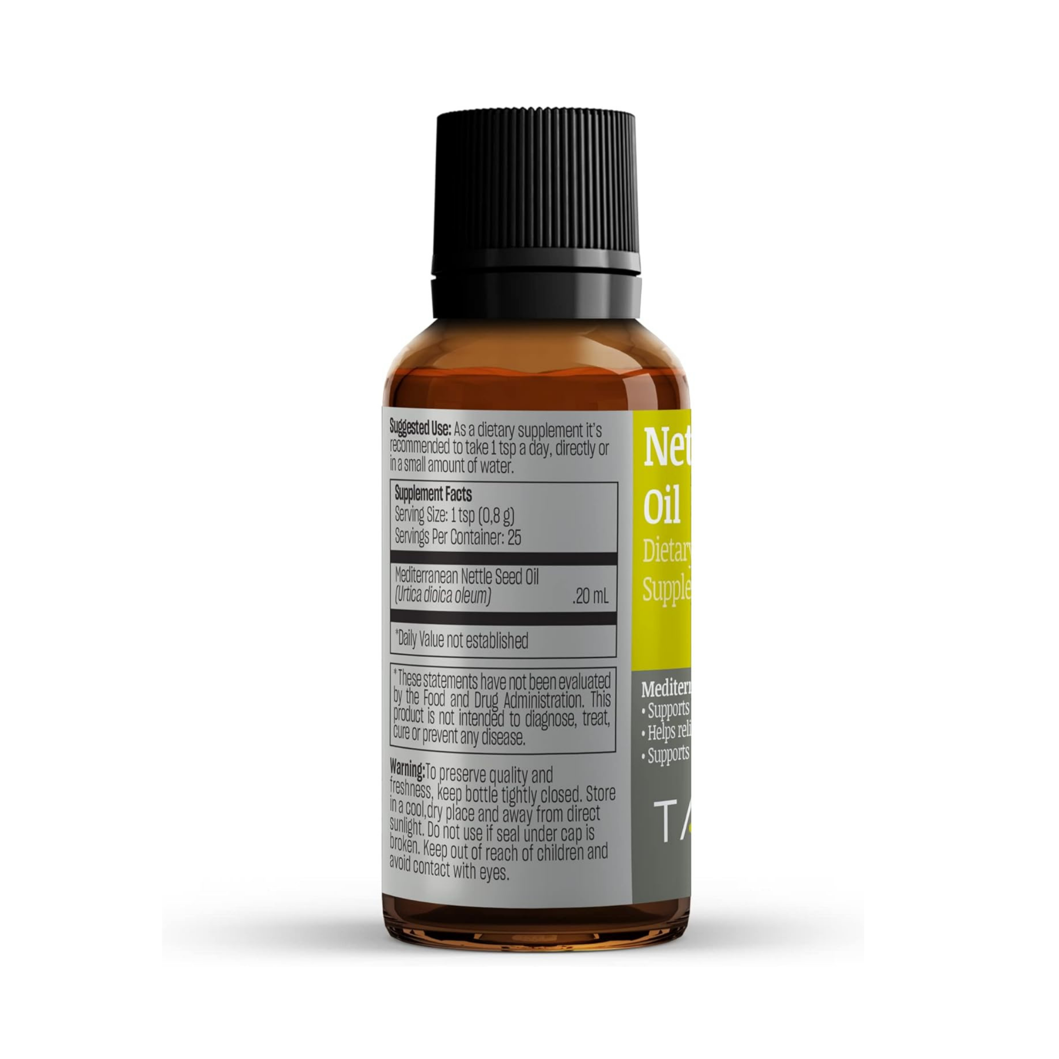 Talya, Nettle Seed Oil, 0.67 Oz