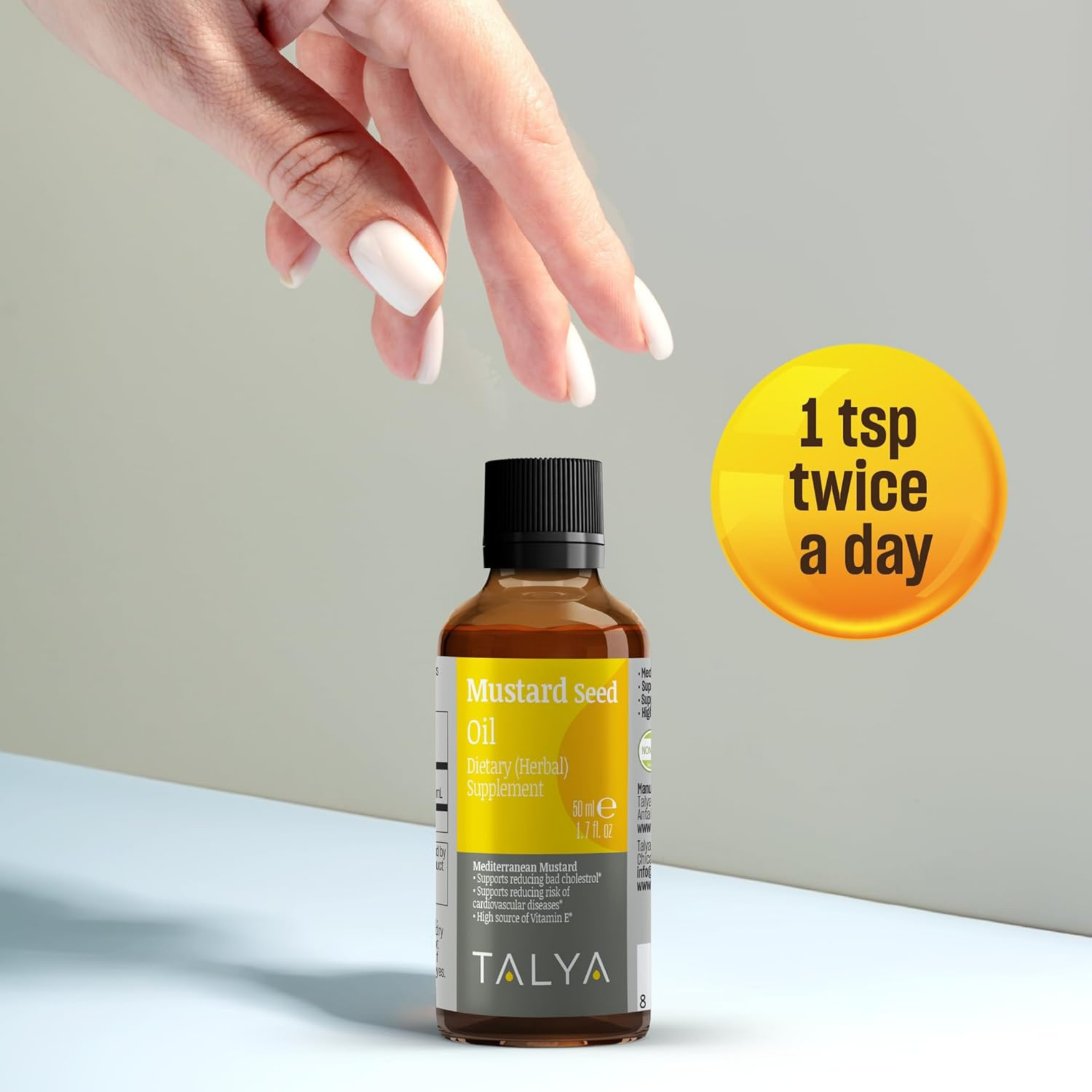 Talya, Mustard Seed Oil, 1.7 Oz