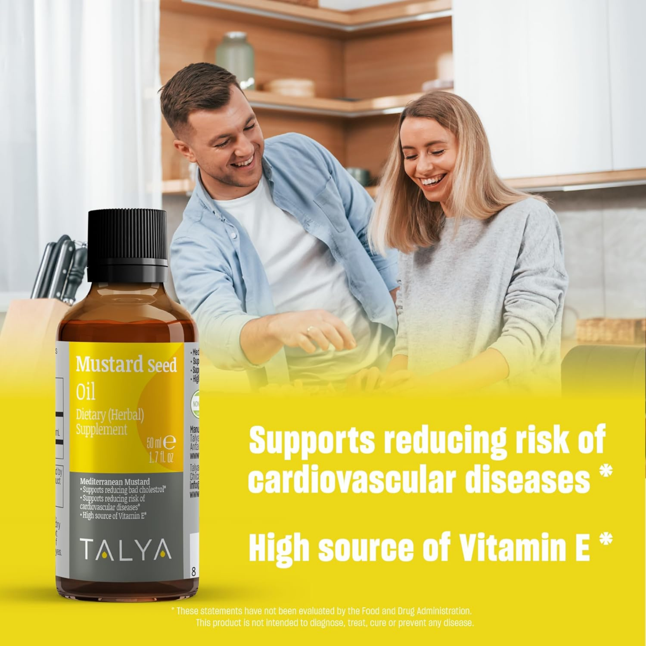 Talya, Mustard Seed Oil, 1.7 Oz