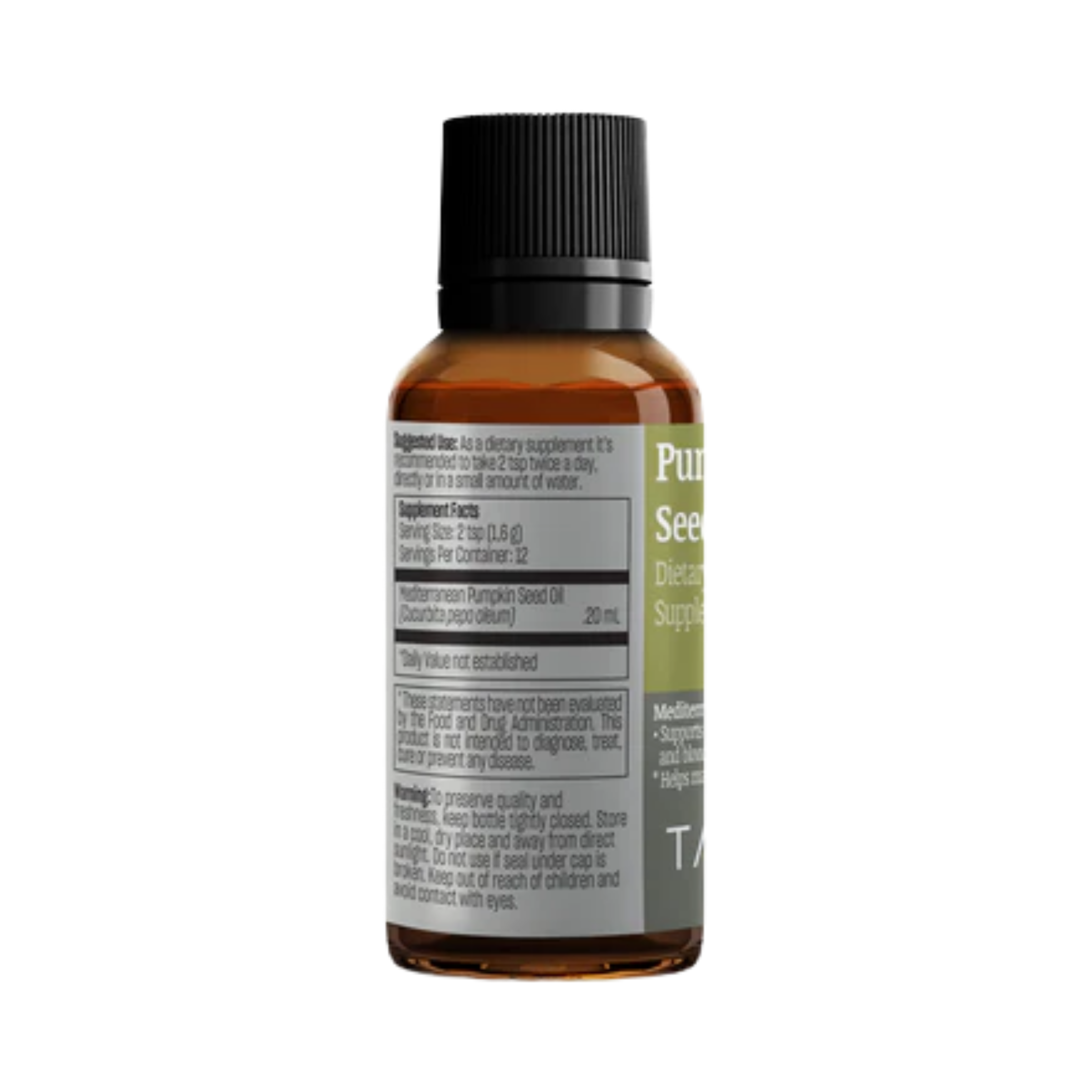 Talya, Pumpkin Seed Oil, 0.67 fl ,Oz
