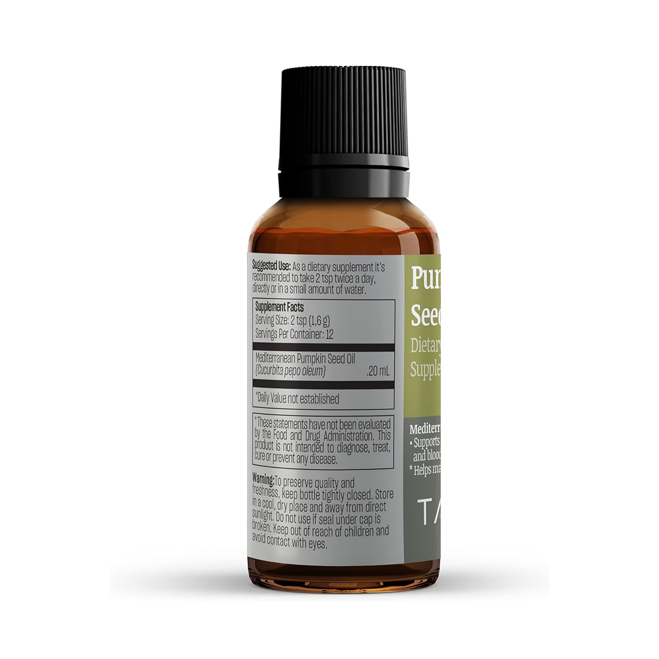 Talya, Pumpkin Seed Oil, 0.67 fl ,Oz