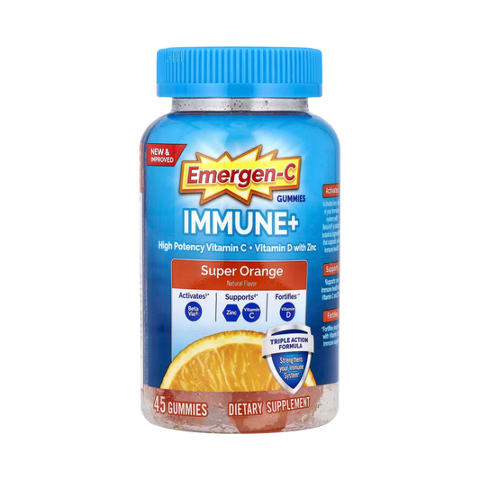 Emergen-C, Immune+ Gummies, Super Orange, 45 Gummies