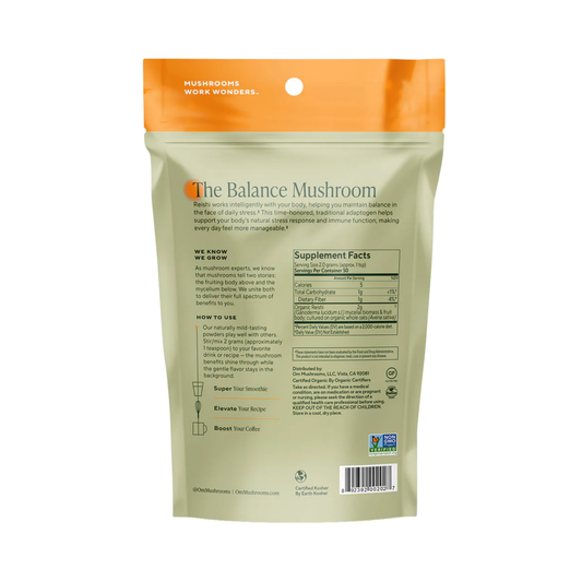 Om Mushrooms, Reishi, Mushroom Powder,  3.5 oz, 100 g