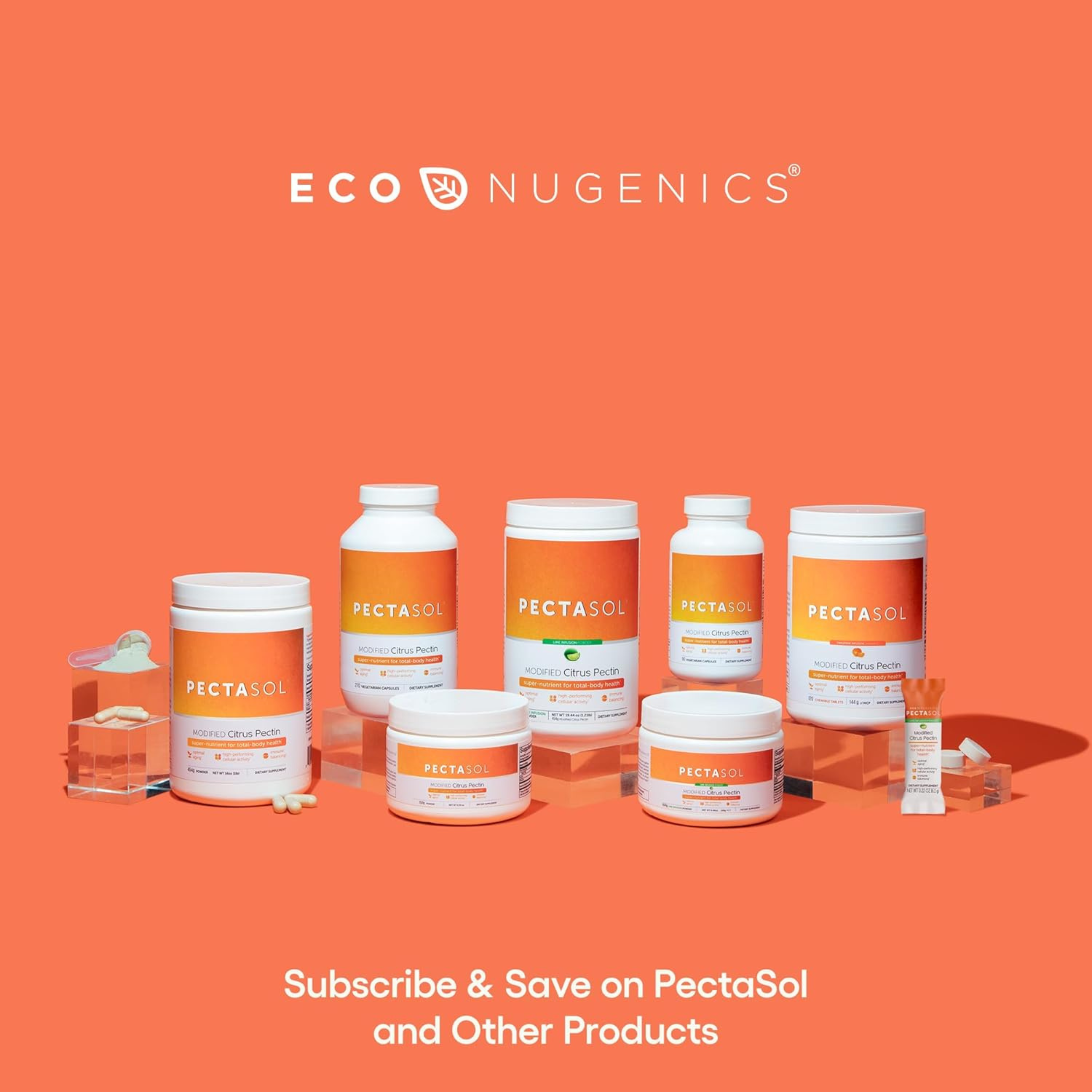 EcoNugenics, PectaSol-C, Modified Citrus Pectin, 90 Capsules