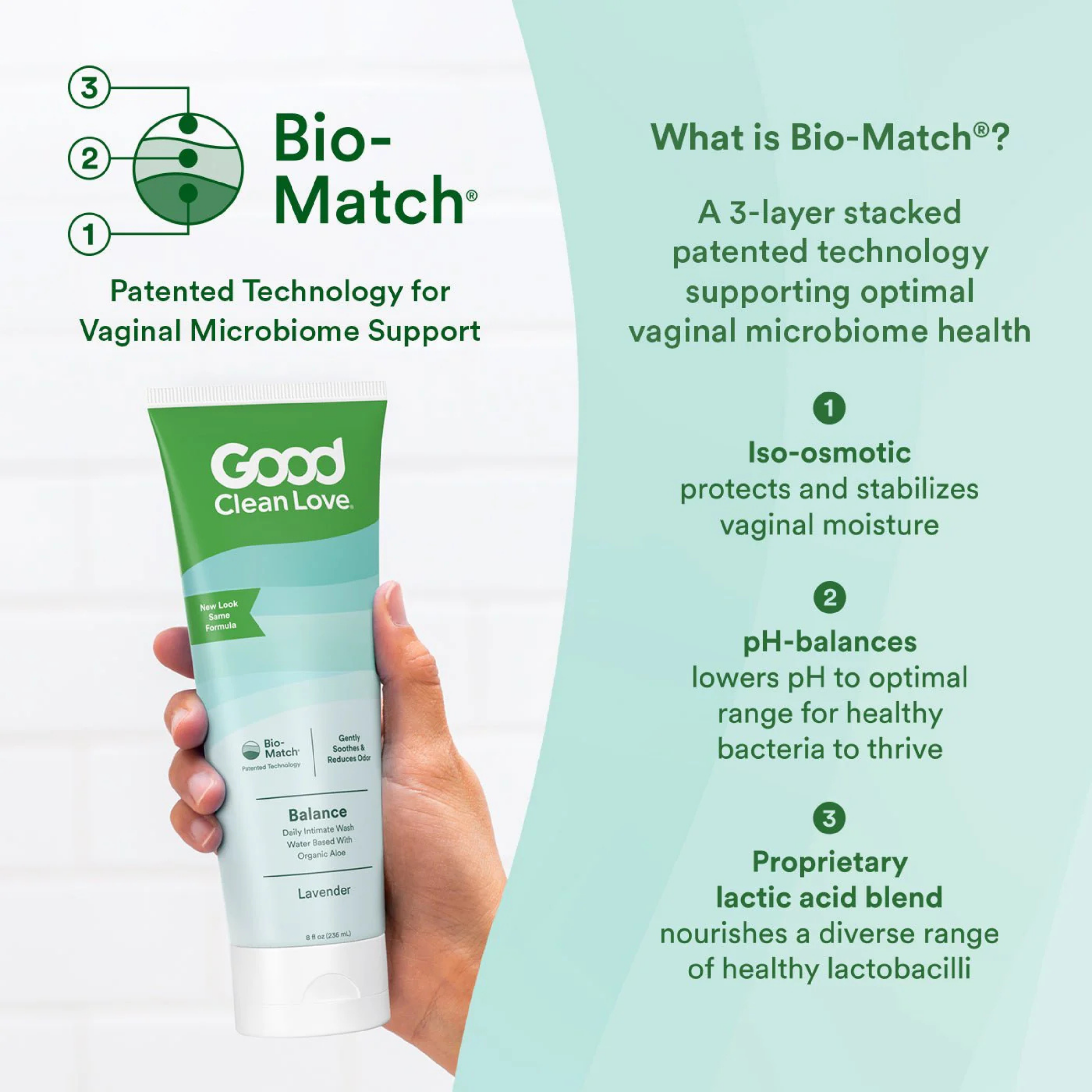 Good Clean Love, Balance, Daily Intimate Wash, Lavender, 8 fl oz, 236 ml