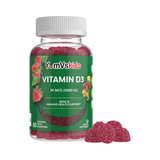 YumVs, Vitamin D3 Gummies, Strawberry, 25 mcg (1,000 IU), 60 Gummies