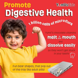 YumVs, Probiotic with Prebiotic Fiber, White Chocolate Flavor, 40  Bears