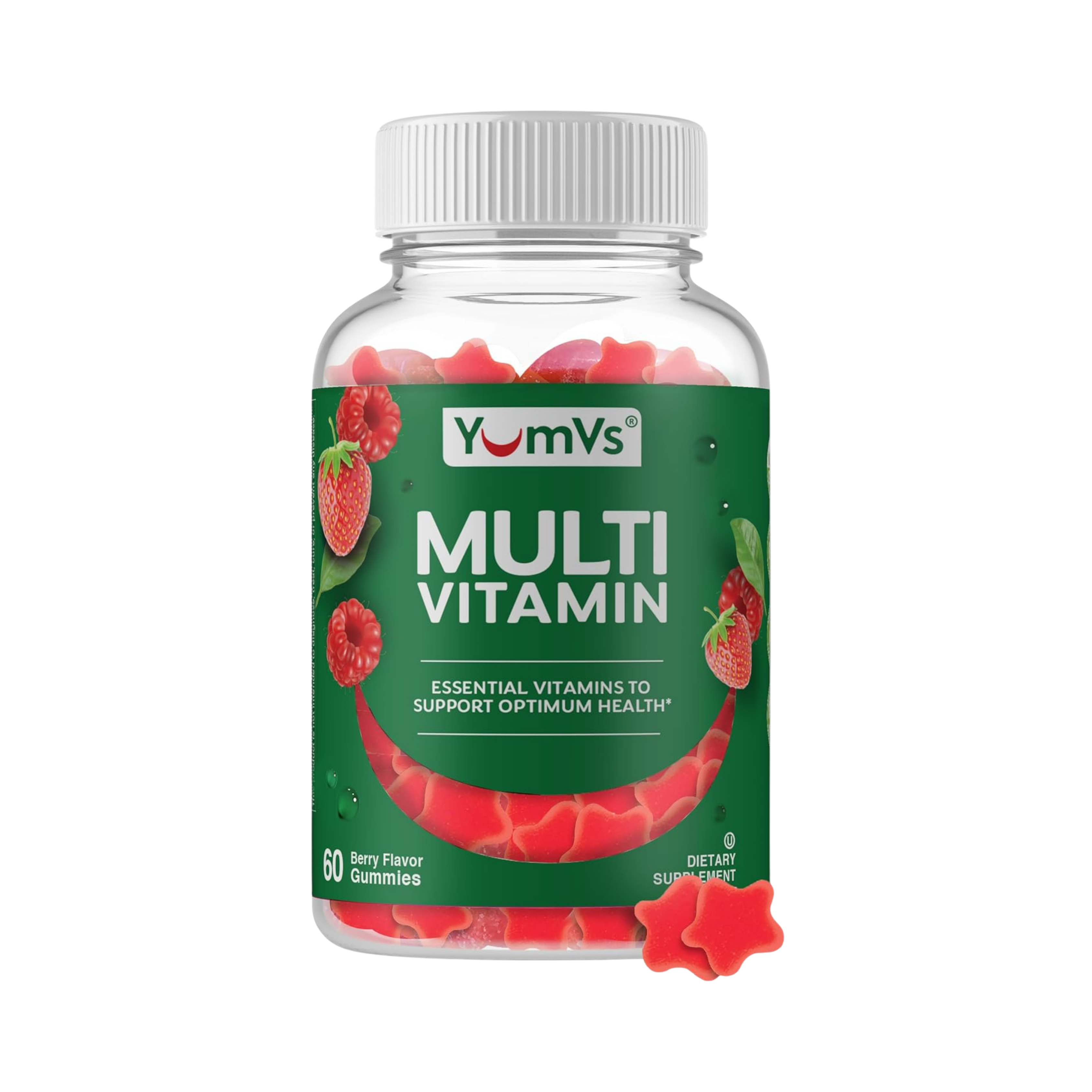 YumVs, Multi Vitamin, Berry Flavor, 60 Gummies