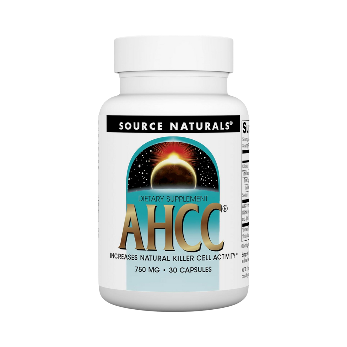 Source Naturals, AHCC, 750 Mg, 30 Capsules