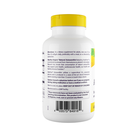 Healthy Origins, Astaxanthin Complex, 4 Mg, 60 Softgels