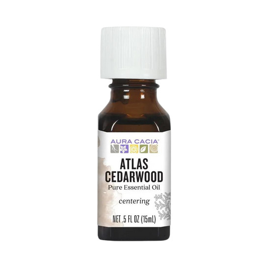 Aura Cacia, Essential Oil, Atlas Cedarwood, 0.5 Oz