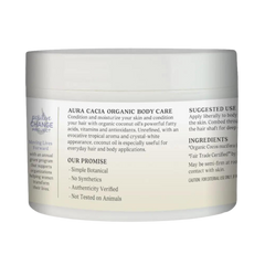 Aura Cacia, Organic Unrefined Coconut Oil, 6.25 Oz