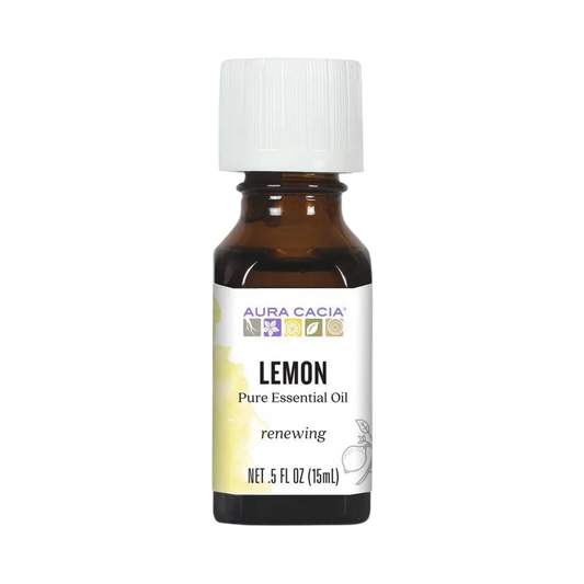 Aura Cacia, Lemon Essential Oil, 0.5 Oz