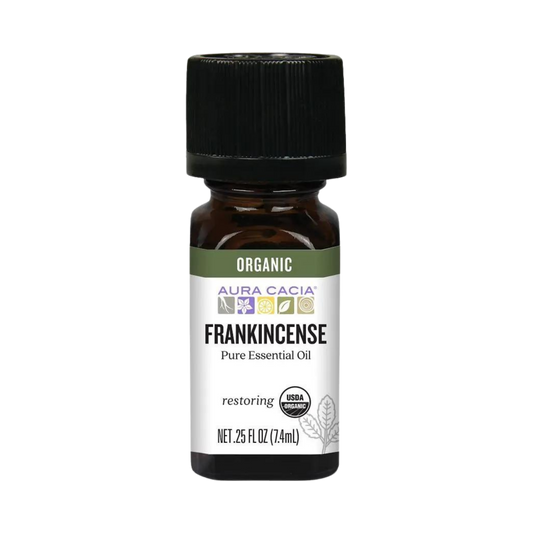 Aura Cacia, Essential Oil, Organic Frankincense, 0.25 Fl Oz