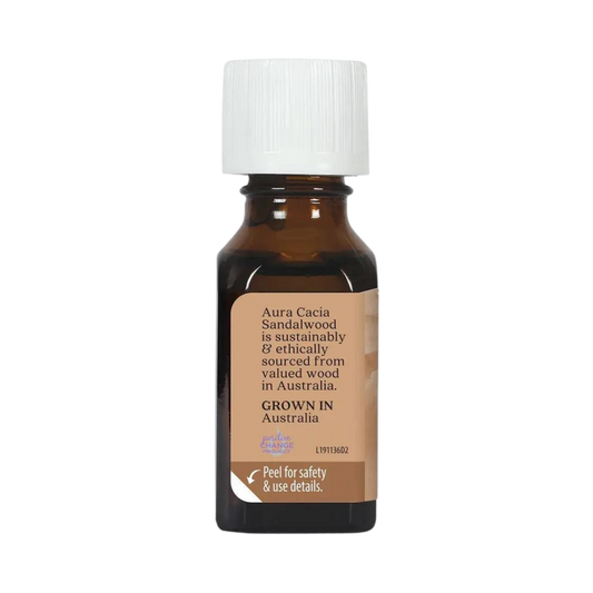 Aura Cacia, Sandalwood Essential Oil, 0.5 Oz