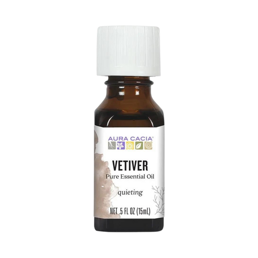 Aura Cacia, Essential Oil, Vetiver, 0.5 Oz