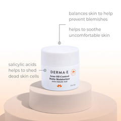 Derma E, Acne Oil-Control Matte Moisturizer, 2 Oz