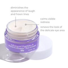 Derma E, Advanced Peptides & Flora-Collagen Eye Cream, 0.5 Oz