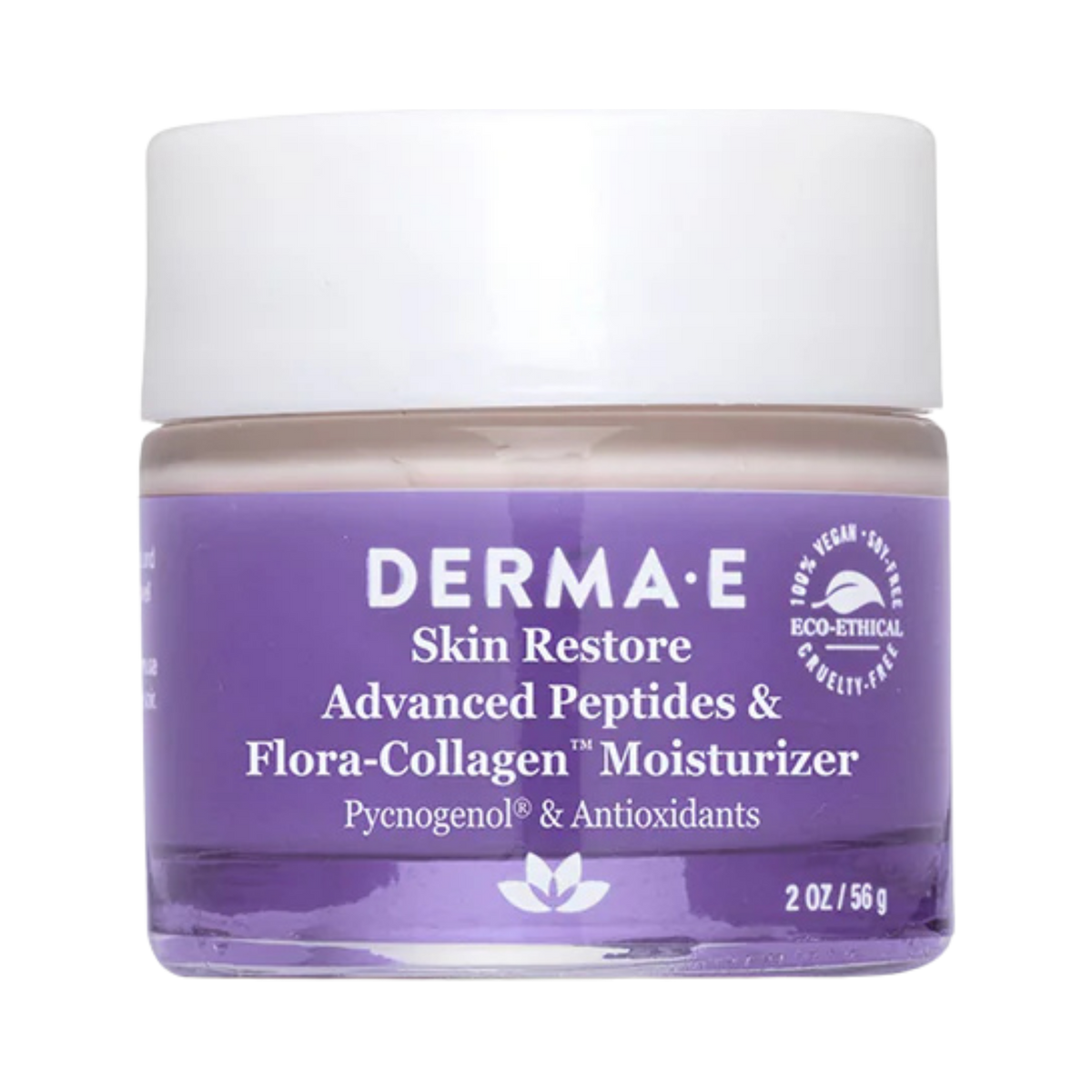 Derma E, Advanced Peptides & Flora-Collagen Moisturizer, 2 Oz