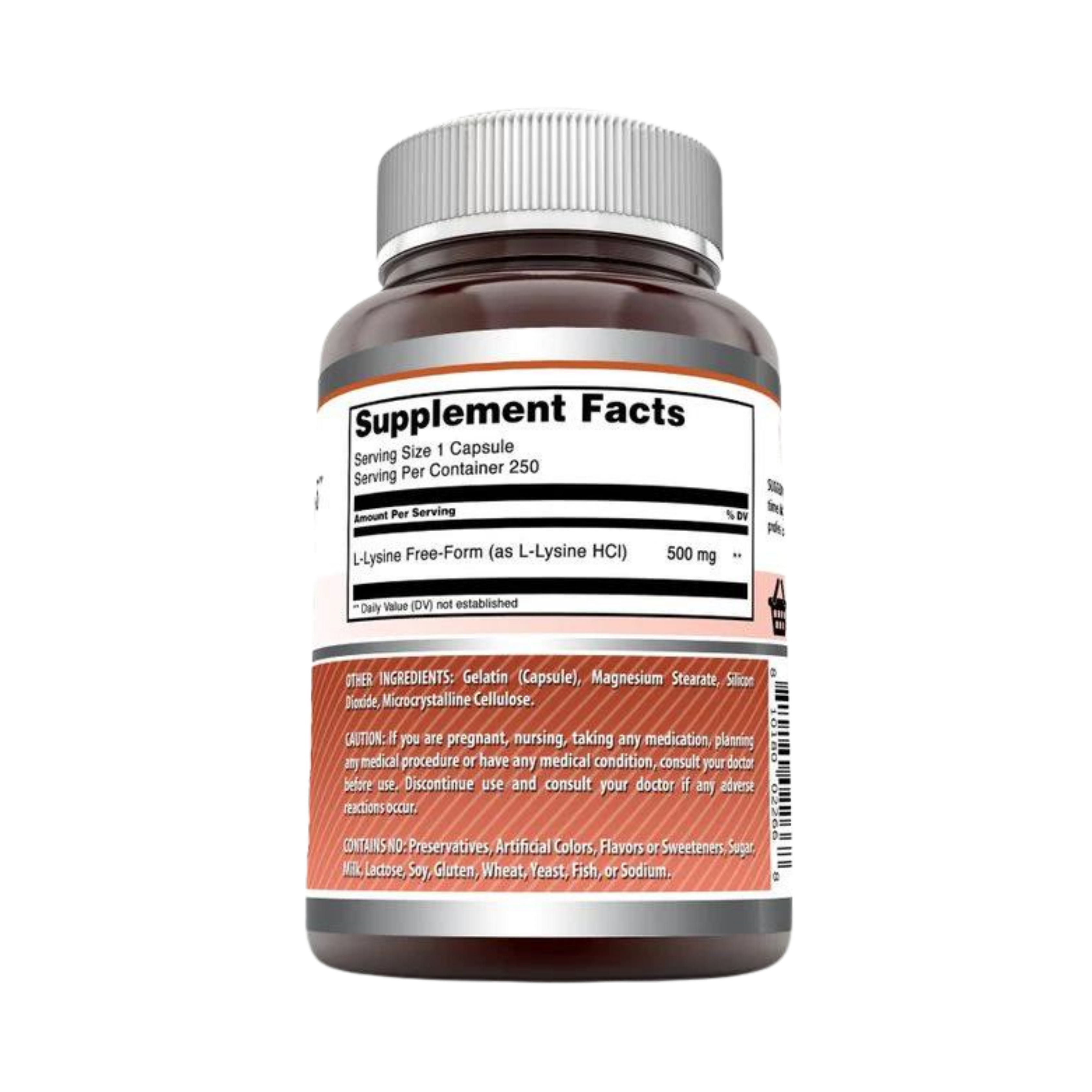 Amazing Formulas, L-Lysine, 500 Mg, 250 Caspules