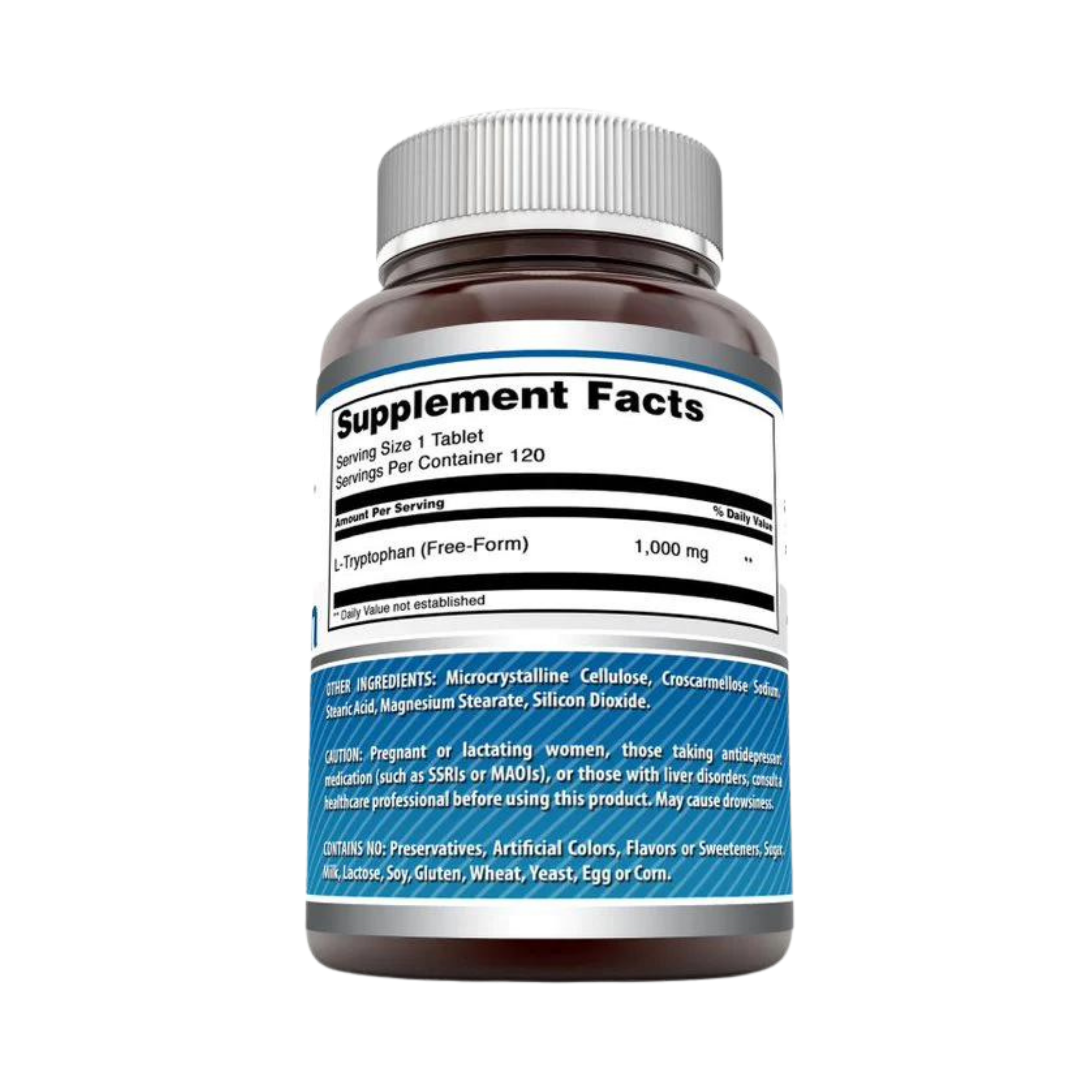 Amazing Formulas, L-Tryptophan, 1000 Mg, 120 Tablets