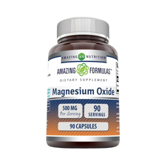 Amazing Formulas, Magnesium Oxide, 500 Mg, 90 Capsules