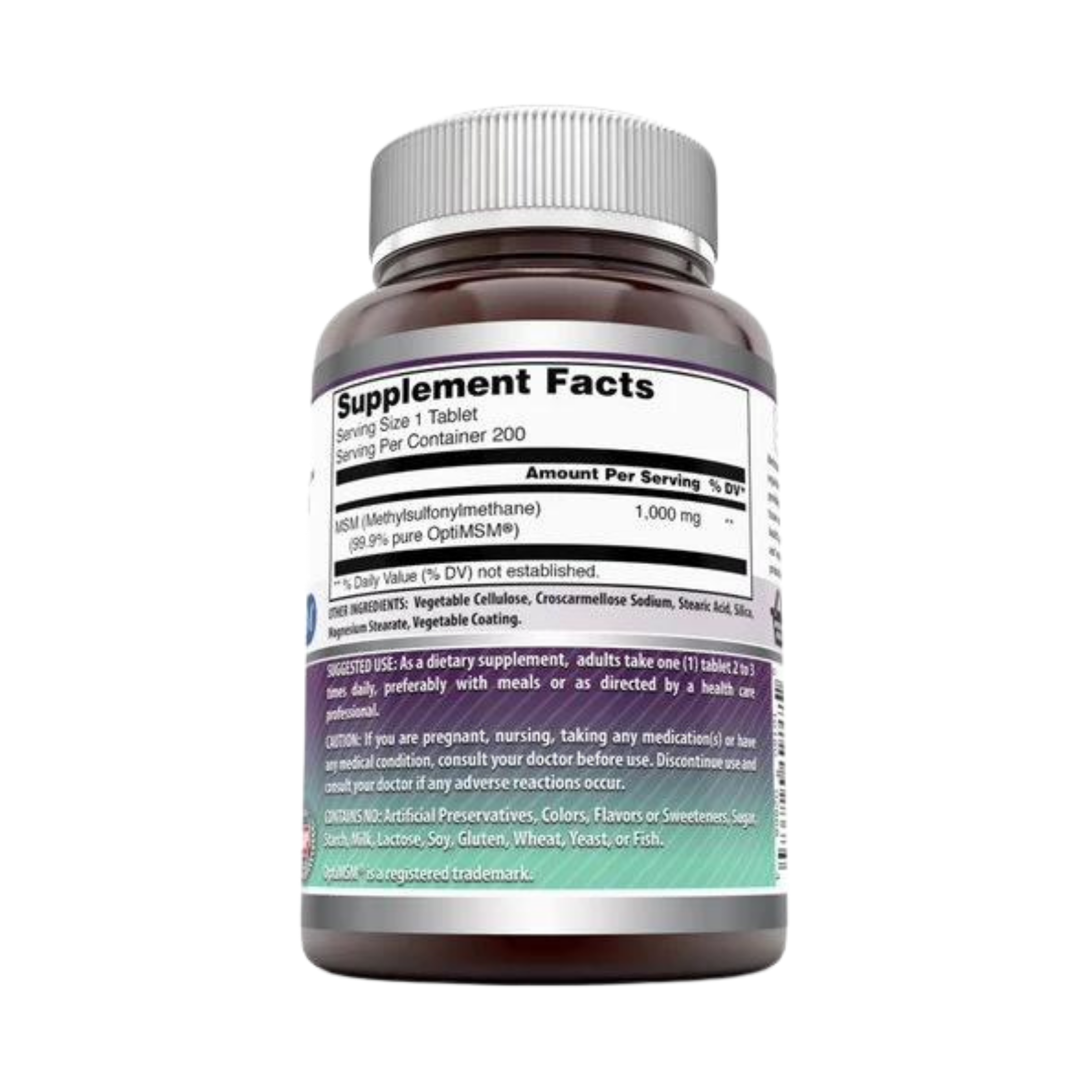 Amazing Formulas, Opti MSM, 1000 Mg, 200 Tablets