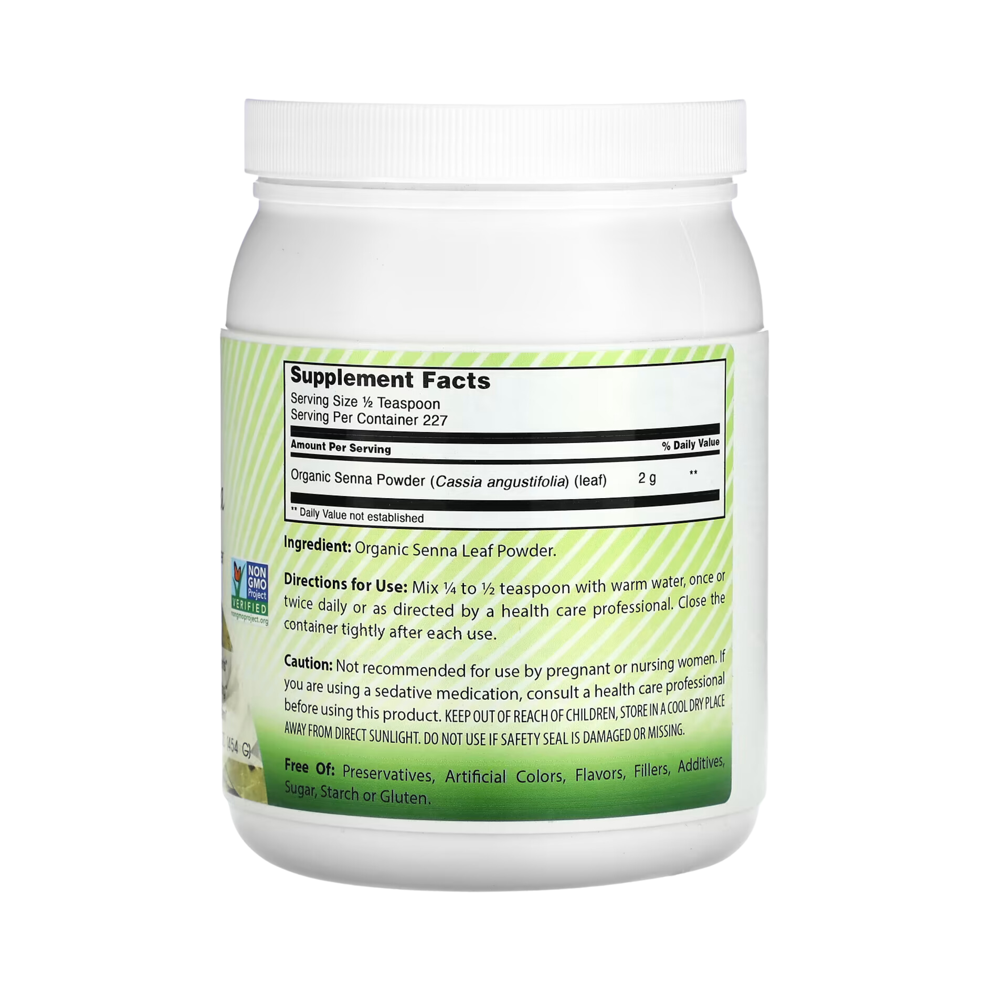 Amazing India, USDA Certified Organic Senna Powder, 16 Oz