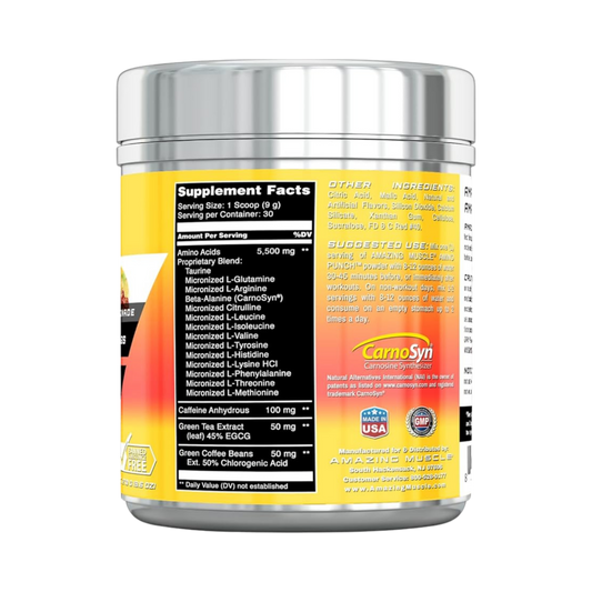 Amazing Muscle, Amino Punch, Cherry Lemonade, 30 Servings