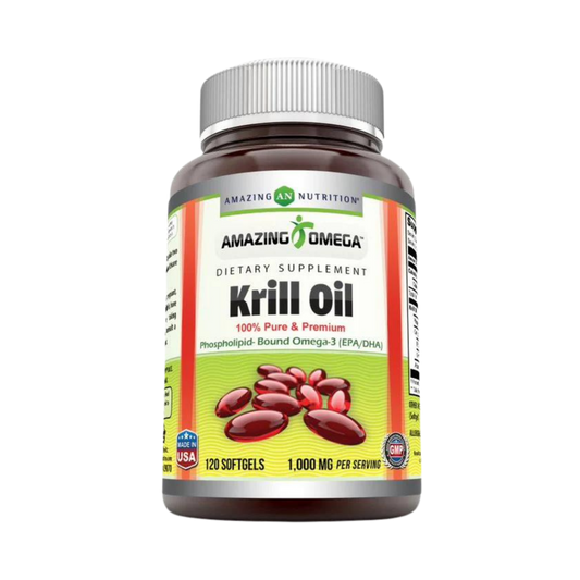 Amazing Omega, Krill Oil with Omega 3s EPA, DHA 1000mg, 120 Softgels