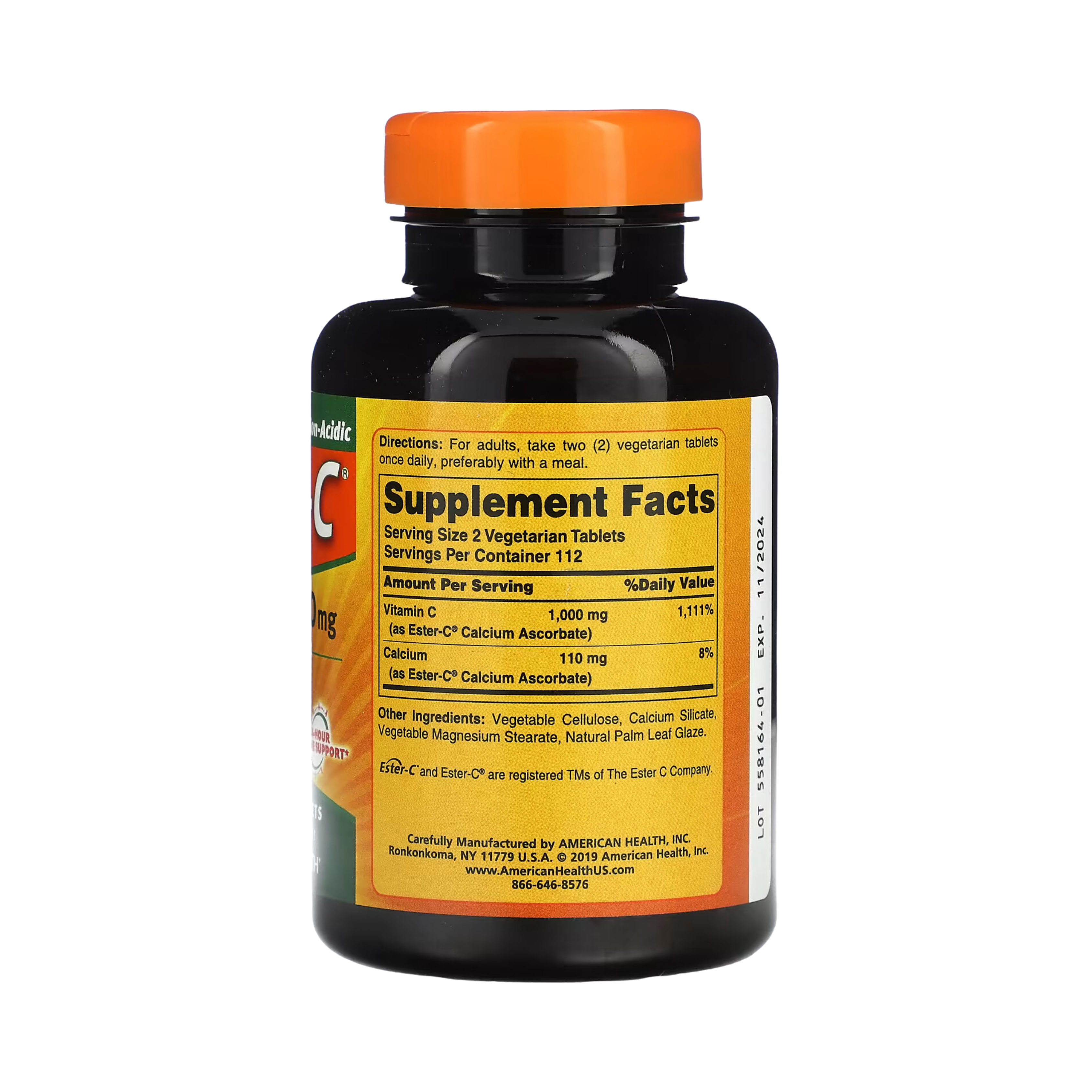 American Health, Ester-C 500 Mg, 225 Tablets