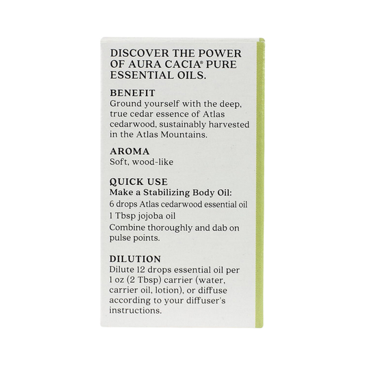 Aura Cacia, Discover Cedarwood, Pure Essential Oil, 0.25 Fl Oz