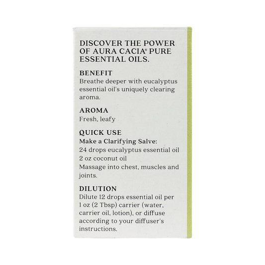 Aura Cacia, Discover Eucalyptus, Essential Oil, 0.25 Fl Oz
