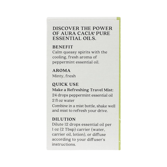 Aura Cacia, Discover Peppermint, Essential Oil, 0.25 Fl Oz