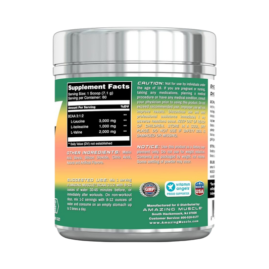 Amazing Muscle, BCAA 3:1:2 Branched Chain Amino Acid, Watermelon, 60 servings