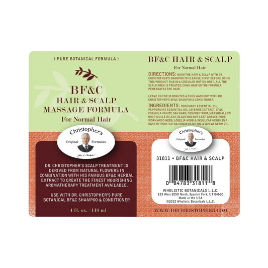 Christopher's Original Formulas, BF&C, Hair & Scalp Massage Oil, 4 Oz
