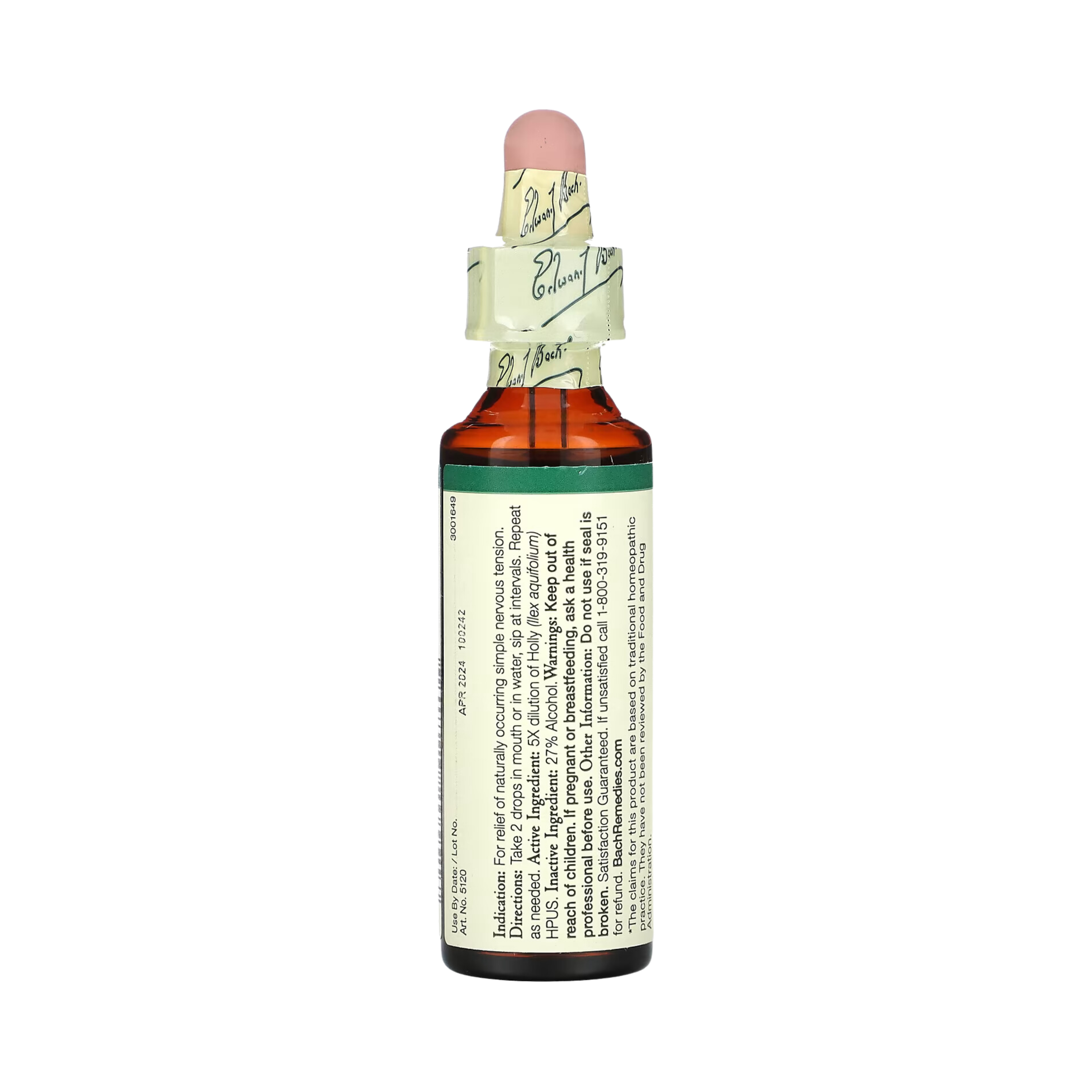 Bach, Original Flower Remedies, Holly, 20 Ml
