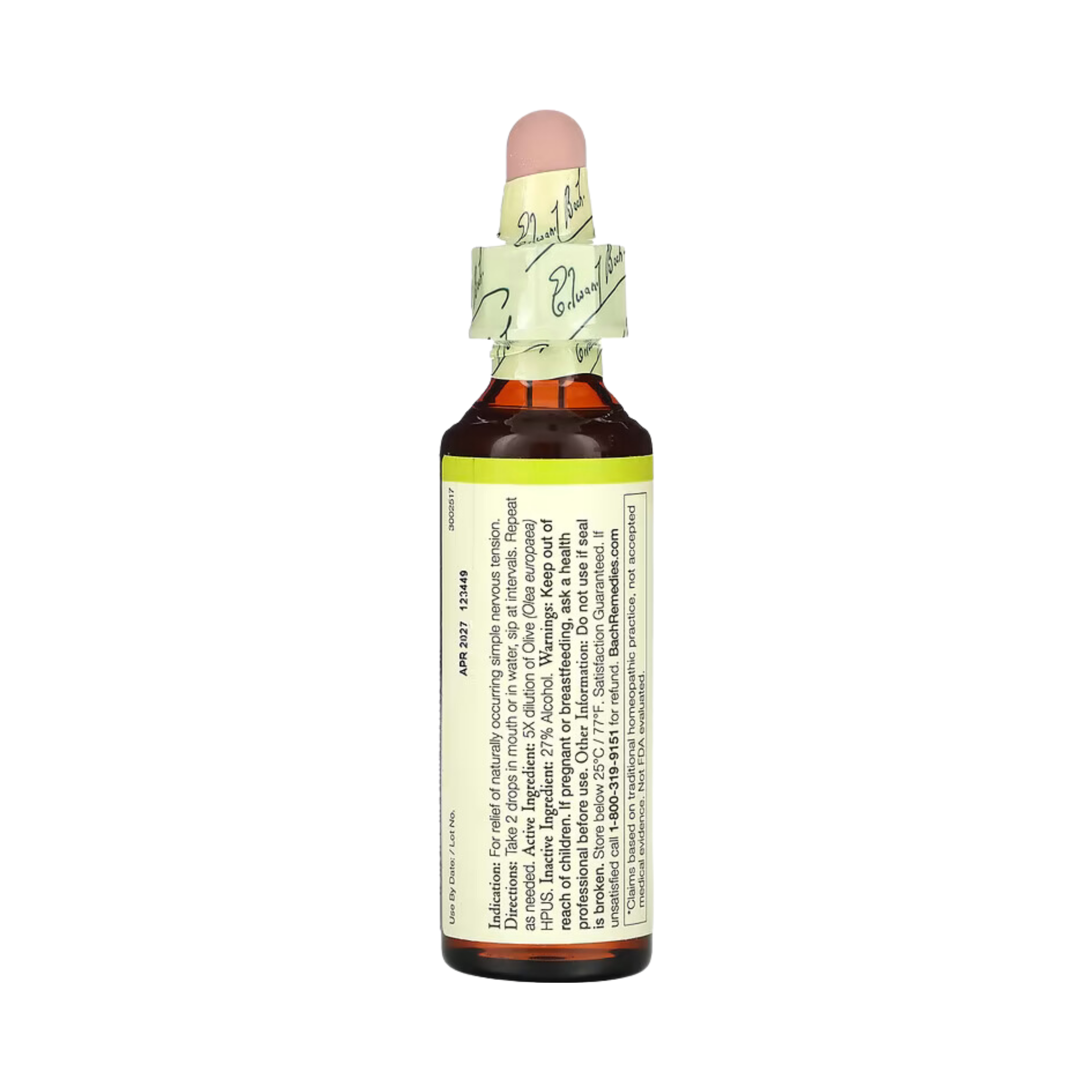 Bach, Original Flower Remedies, Olive, 20 Ml