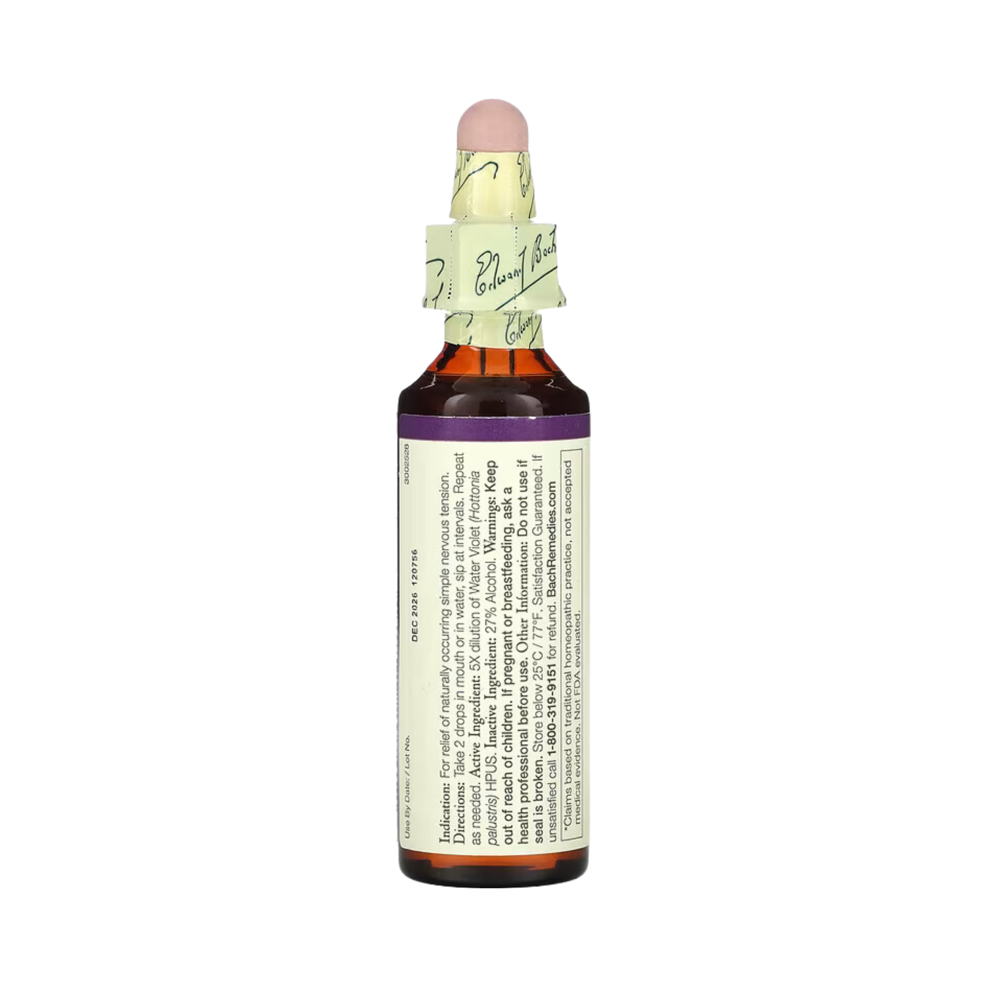 Bach, Original Flower Remedies, Water Violet, 20 Ml