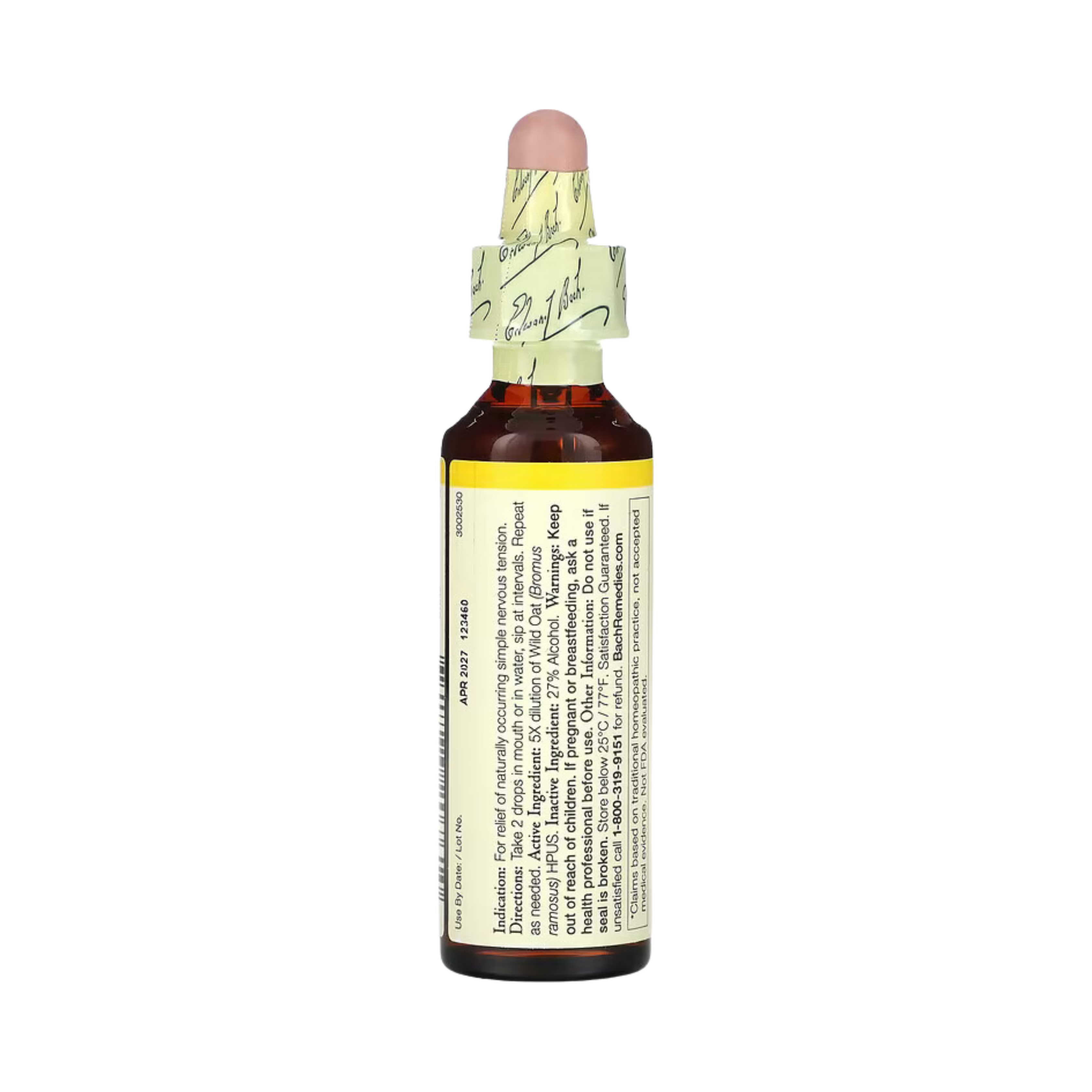 Bach, Original Flower Remedies, Wild Oat, 20 Ml