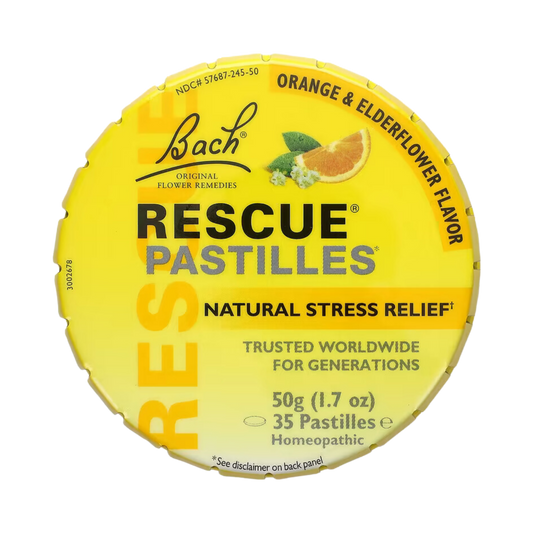Bach, Original Flower Remedies, Rescue Pastilles, Orange, 12 pc