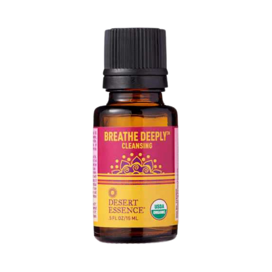 Desert Essence, Breathe Deeply Organic Essential Oil, 0.5 Oz