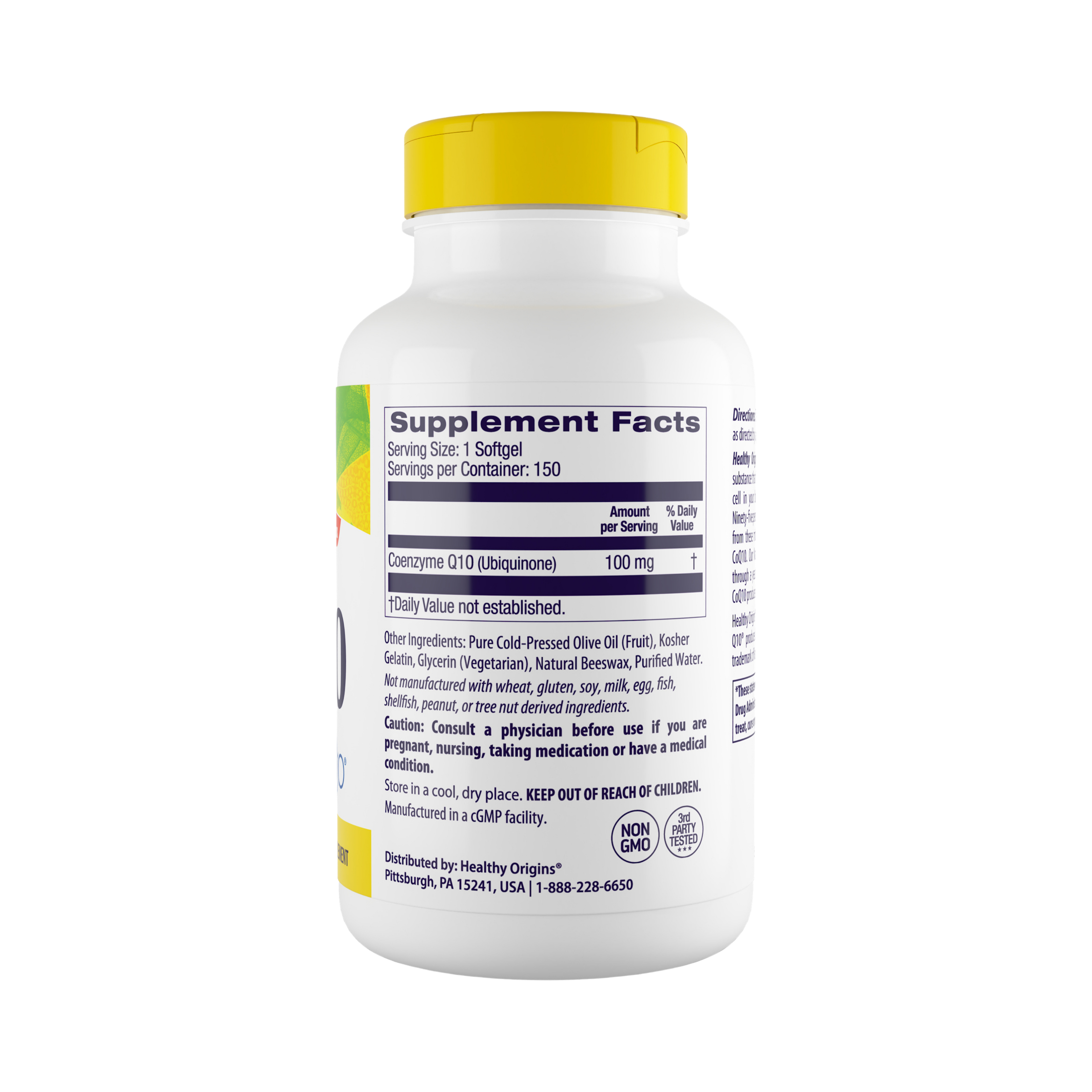 Healthy Origins, COQ10, Kaneka Q10, 100 Mg, 60 Softgels