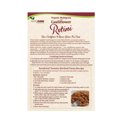 NOW Foods, Organic Multigrain and Cauliflower Rotini, Gluten Free, 8 Oz