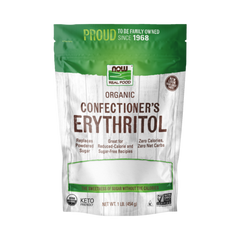 NOW Foods, Real Food, Organic Confectioner's Erythritol, 1 Lb