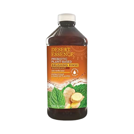 Desert Essence, Prebiotic Plant Based Brushing Rinse, Gingermint, 15.8 Fl Oz