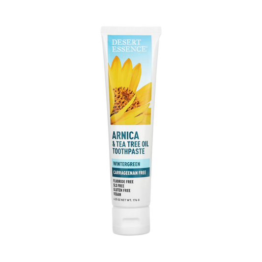 Desert Essence, Arnica & Tea Tree Oil Carrageenan Free Toothpaste, 6.25 Oz
